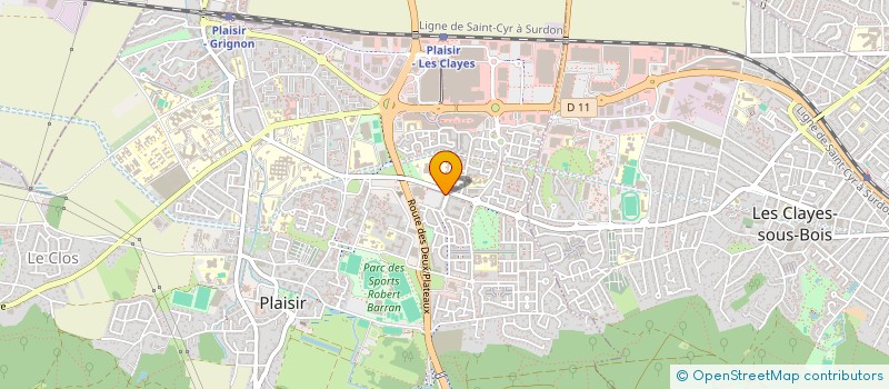 localisation de l'entreprise MONSIEUR STEPHANE THEBAULT  PLAISIR