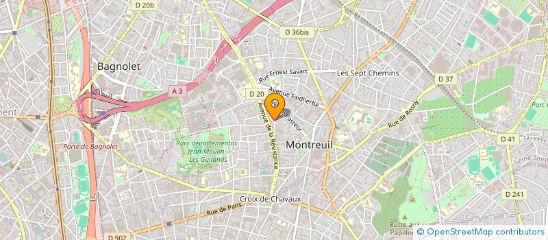 localisation de l'entreprise MONSIEUR STEPHANE THENEVIN à MONTREUIL