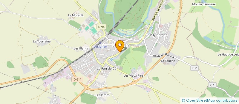 localisation de l'entreprise MONSIEUR STEPHANE THEVENON à LUSIGNAN