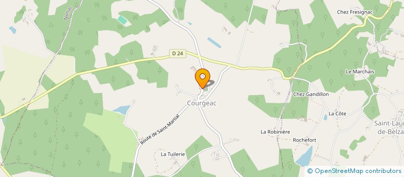 localisation de l'entreprise MONSIEUR STEPHANE THIANT à COURGEAC