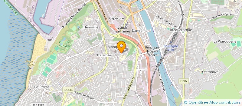 localisation de l'entreprise MONSIEUR STEPHANE THIEBAUT à BOULOGNE-SUR-MER