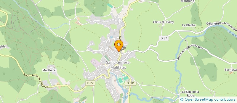 localisation de l'entreprise MONSIEUR STEPHANE THIEN  SAINT-GENEST-MALIFAUX