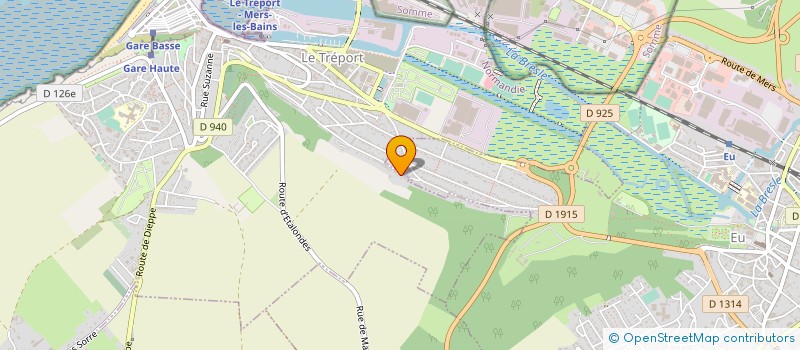 localisation de l'entreprise MONSIEUR STEPHANE THOMAS  LE TREPORT