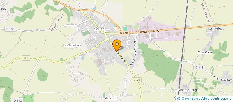 localisation de l'entreprise MONSIEUR STEPHANE THOMAS  SAUZE-VAUSSAIS