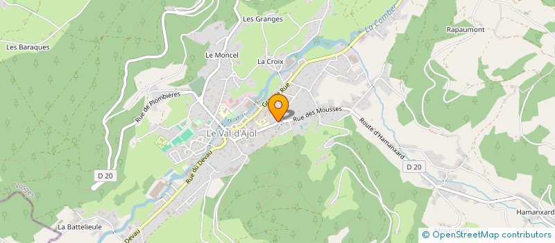 localisation de l'entreprise MONSIEUR STEPHANE THOMAS  LE VAL-D'AJOL