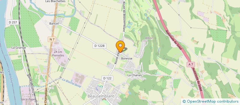 localisation de l'entreprise MONSIEUR STEPHANE THOMASSET  SAINT-VALLIER