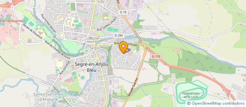 localisation de l'entreprise MONSIEUR STEPHANE TILLY  SEGRE-EN-ANJOU BLEU