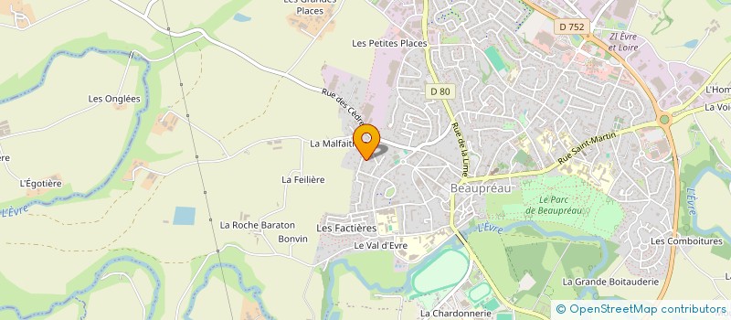 localisation de l'entreprise MONSIEUR STEPHANE TISSERAND à BEAUPREAU-EN-MAUGES