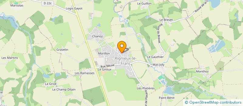 localisation de l'entreprise MONSIEUR STEPHANE TISSEUR à CHALAMONT