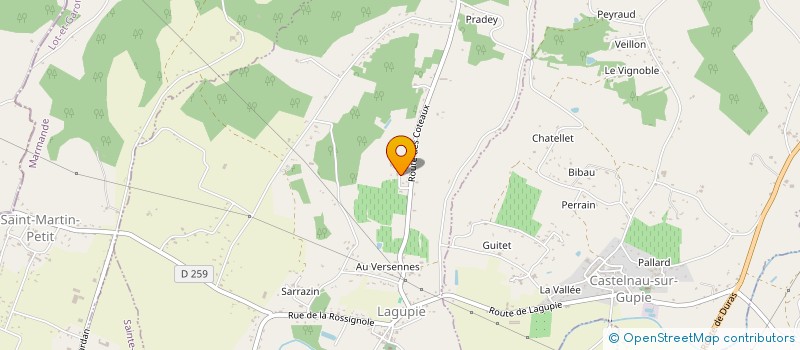 localisation de l'entreprise MONSIEUR STEPHANE TOGNIN  LAGUPIE
