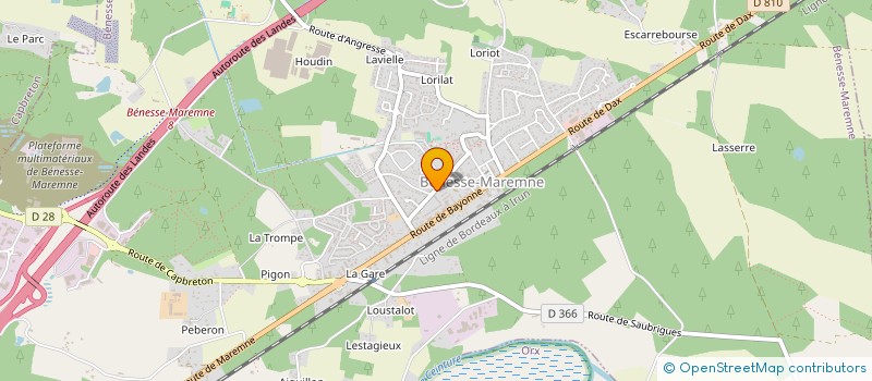 localisation de l'entreprise MONSIEUR STEPHANE TOLLETER  BENESSE-MAREMNE