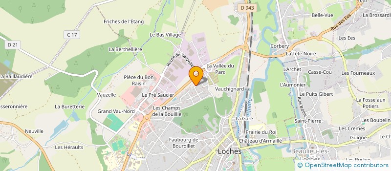 localisation de l'entreprise MONSIEUR STEPHANE TONI  LOCHES
