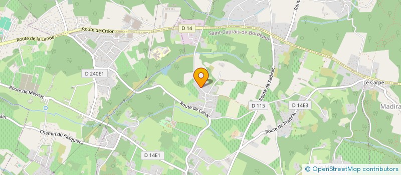 localisation de l'entreprise MONSIEUR STEPHANE TONON  SAINT-CAPRAIS-DE-BORDEAUX