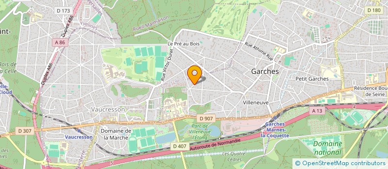 localisation de l'entreprise MONSIEUR STEPHANE TOUPIN à GARCHES