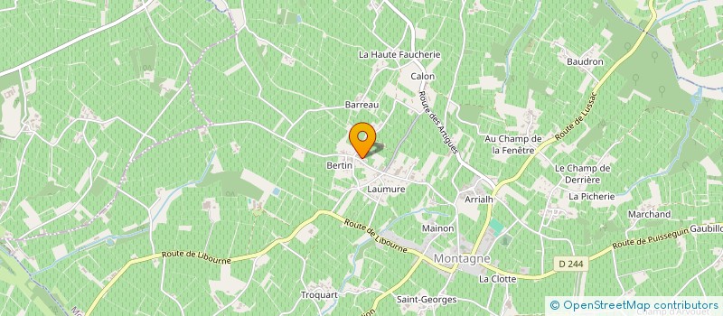 localisation de l'entreprise MONSIEUR STEPHANE TOURIER  MONTAGNE