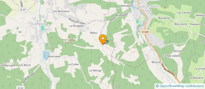 localisation de l'entreprise MONSIEUR STEPHANE TOURNON  LANQUAIS