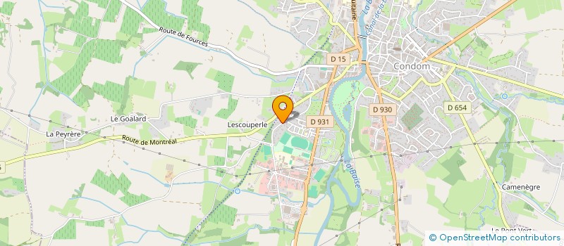 localisation de l'entreprise MONSIEUR STEPHANE TOURRETTE  CONDOM