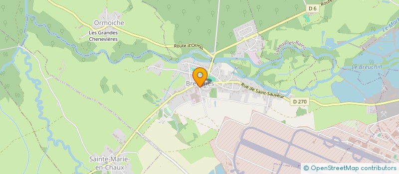 localisation de l'entreprise MONSIEUR STEPHANE TOUSSAINT  BROTTE-LES-LUXEUIL