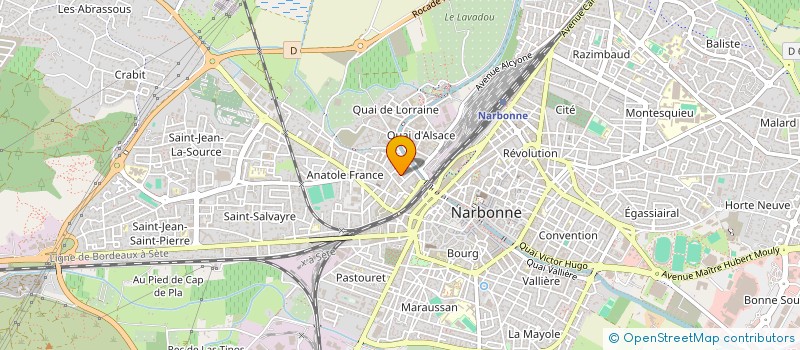 localisation de l'entreprise MONSIEUR STEPHANE TOUZANI à NARBONNE