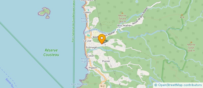 localisation de l'entreprise MONSIEUR STEPHANE TOUZEAU  POINTE-NOIRE