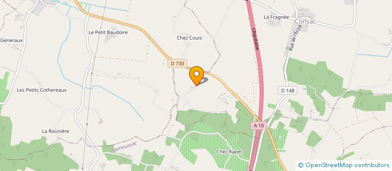 localisation de l'entreprise MONSIEUR STEPHANE TRAINEAU  CONSAC