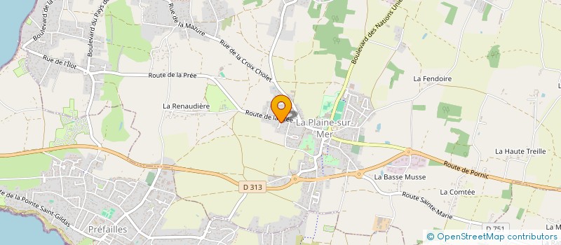 localisation de l'entreprise MONSIEUR STEPHANE TRAN  LA PLAINE-SUR-MER