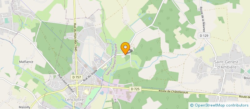 localisation de l'entreprise MONSIEUR STEPHANE TRANCHANT  SAINT-GENEST-D'AMBIERE