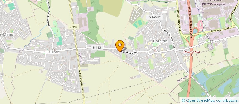 localisation de l'entreprise MONSIEUR STEPHANE TRANQUILLE  DOUVRIN