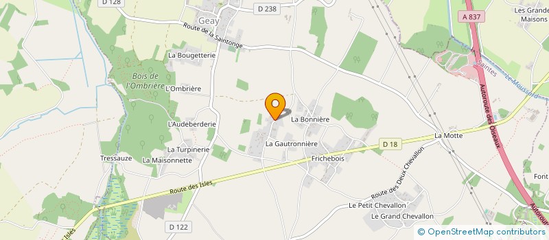 localisation de l'entreprise MONSIEUR STEPHANE TREMBLIER  GEAY