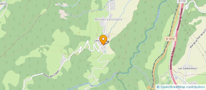 localisation de l'entreprise MONSIEUR STEPHANE TRESSE  MIRIBEL-LANCHATRE