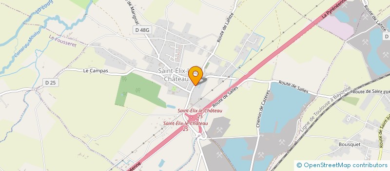 localisation de l'entreprise MONSIEUR STEPHANE TRIAU  SAINT-ELIX-LE-CHATEAU