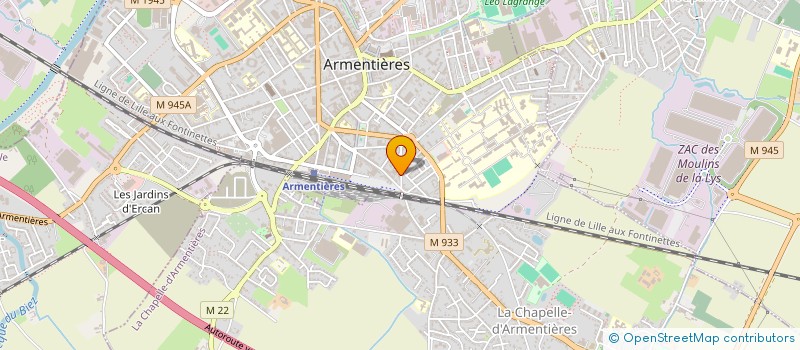 localisation de l'entreprise MONSIEUR STEPHANE TROUILLET à ARMENTIERES