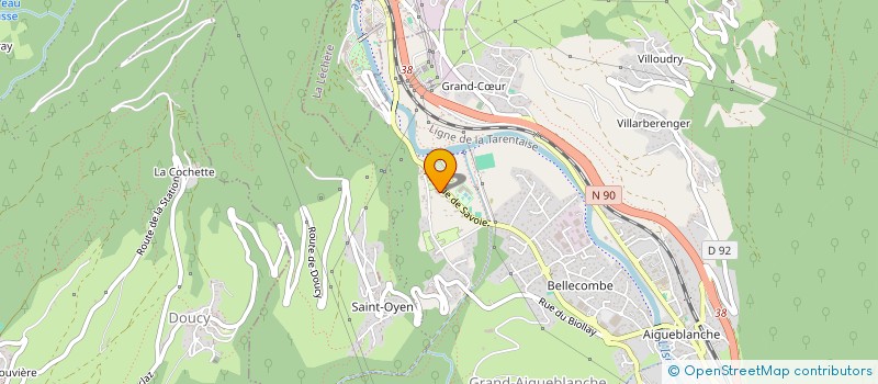 localisation de l'entreprise MONSIEUR STEPHANE UBERTALLI  GRAND-AIGUEBLANCHE