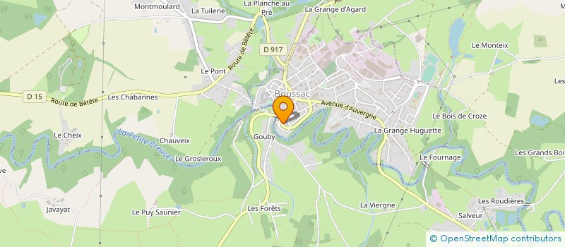 localisation de l'entreprise MONSIEUR STEPHANE UHLEN à BOUSSAC