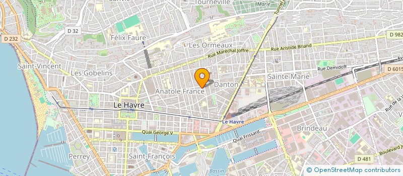 localisation de l'entreprise MONSIEUR STEPHANE URIAC à LE HAVRE