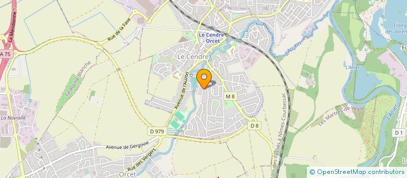 localisation de l'entreprise MONSIEUR STEPHANE VALDANT  LE CENDRE