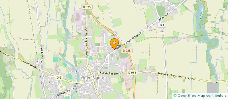 localisation de l'entreprise MONSIEUR STEPHANE VALDES  VIC-EN-BIGORRE