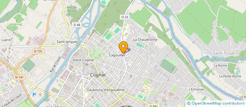 localisation de l'entreprise MONSIEUR STEPHANE VALLADE à COGNAC