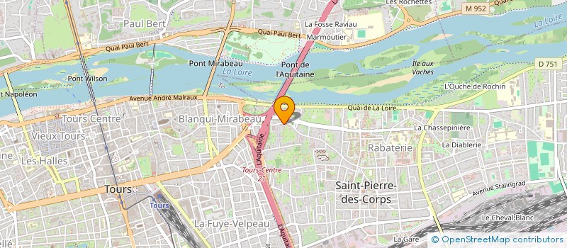 localisation de l'entreprise MONSIEUR STEPHANE VALLEE  SAINT-PIERRE-DES-CORPS