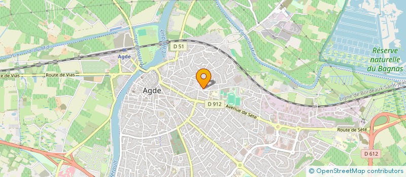 localisation de l'entreprise MONSIEUR STEPHANE VAN DEN MAAGDENBERG  AGDE