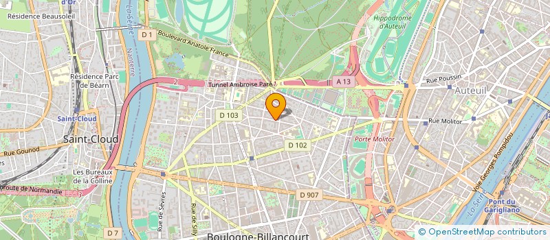 localisation de l'entreprise MONSIEUR STEPHANE VAN GYSEL  BOULOGNE-BILLANCOURT