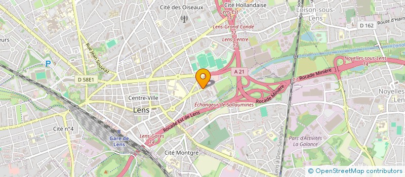 localisation de l'entreprise MONSIEUR STEPHANE VANDENABELLE  LENS