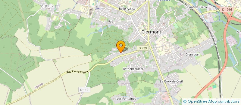 localisation de l'entreprise MONSIEUR STEPHANE VANDROMME à CLERMONT