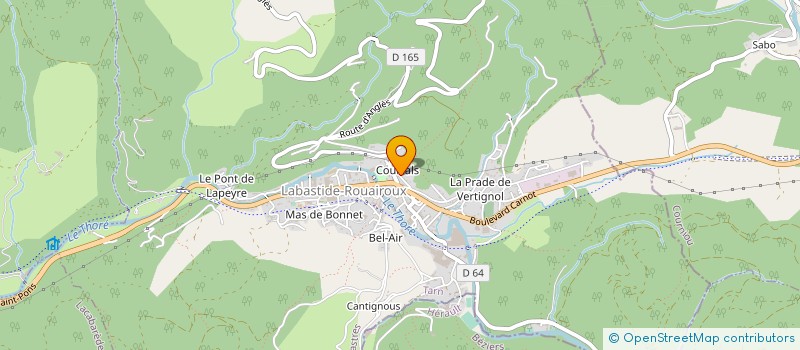 localisation de l'entreprise MONSIEUR STEPHANE VARLOTEAUX  LABASTIDE-ROUAIROUX