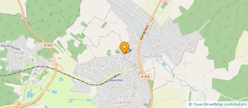 localisation de l'entreprise MONSIEUR STEPHANE VASSEUR  CHAUMONTEL