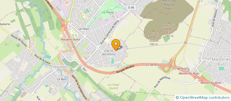 localisation de l'entreprise MONSIEUR STEPHANE VASSEUR  HOUDAIN