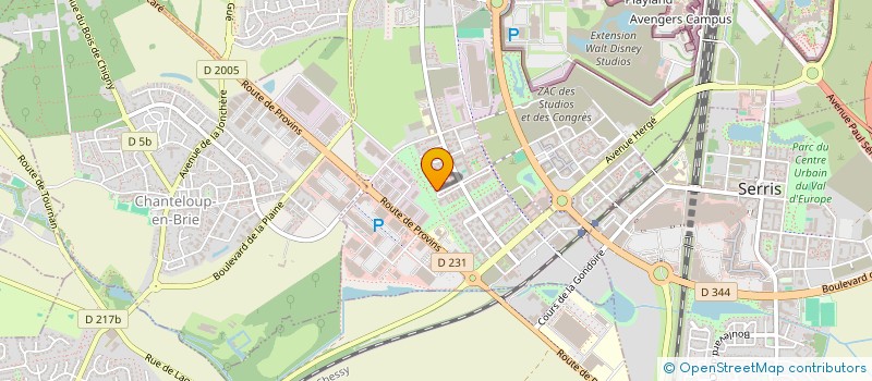 localisation de l'entreprise MONSIEUR STEPHANE VAUDIER  MONTEVRAIN