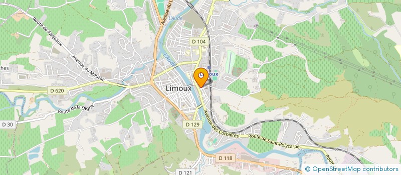 localisation de l'entreprise MONSIEUR STEPHANE VAXELAIRE  LIMOUX