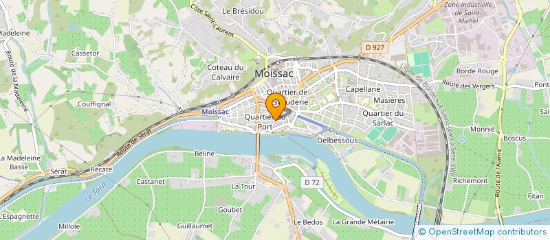 localisation de l'entreprise MONSIEUR STEPHANE VEAUGELIN  MOISSAC