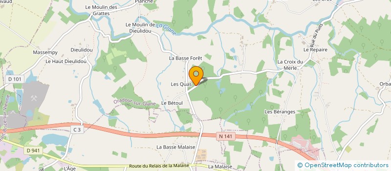 localisation de l'entreprise MONSIEUR STEPHANE VERDIER à ORADOUR-SUR-GLANE